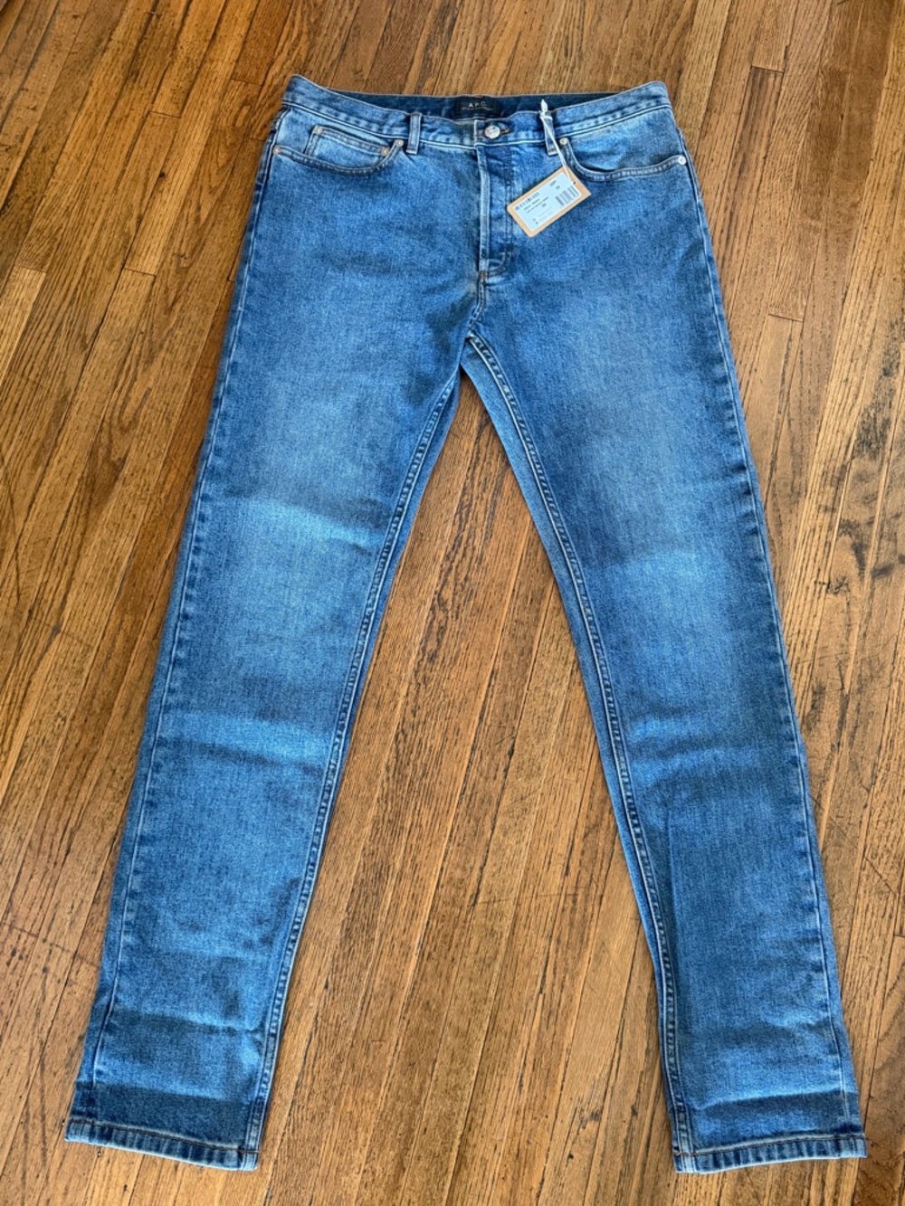 A.P.C. Petit New Standard Slim Fit Jeans in Stonewash NWT